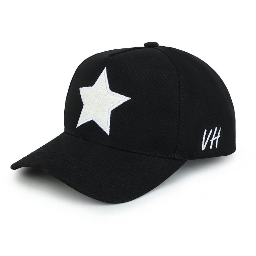 Adjustable Snapback Trucker Hat with Pearl Star Design